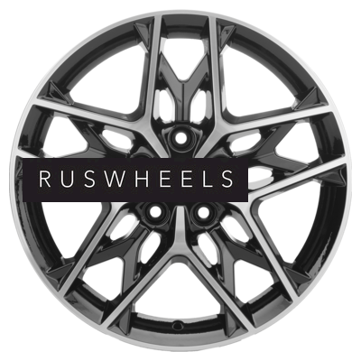 Диски Khomen Wheels 7x17/5x114,3 ET45 D60,1 KHW1709 (Changan/Geely/Lexus/Toyota) Black-FP