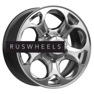 Диски КИК 7x16/5x139,7 ET35 D108,5 Линкс (КС1057) Дарк платинум