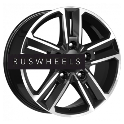 Диски КИК 8x18/5x114,3 ET40 D67,1 Backfire (КС763M) Алмаз черный