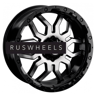 Диски LS 7x16/6x139,7 ET38 D100,1 1285 BKF (конус, Колпак+лого)