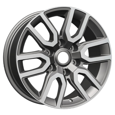Диски Khomen Wheels 8x17/6x139,7 ET30 D106,1 KHW1723 (Fortuner/Hilux) Gray-FP Диски Khomen Wheels 8x17/6x139,7 ET30 D106,1 KHW1723 (Fortuner/Hilux) Gray-FP