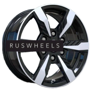 Диски LS 7,5x17/6x139,7 ET30 D106,1 1301 BKF (конус, Колпак+лого)