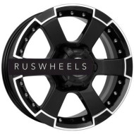 Диски КИК 7x16/6x139,7 ET38 D100,1 M56 (КС593) Алмаз черный