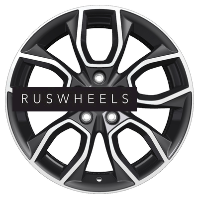 Диски Khomen Wheels 7x17/5x112 ET40 D57,1 KHW1713 (Kodiaq/Tiguan) Black-FP Диски Khomen Wheels 7x17/5x112 ET40 D57,1 KHW1713 (Kodiaq/Tiguan) Black-FP
