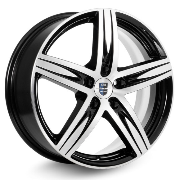 Диски КиК 7,0\R17 5*114.3 ET47 d66.1 Алмаз черный