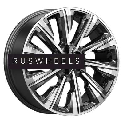 Диски КИК 7,5x19/5x108 ET45 D67,1 Галего (КС1039) Алмаз черный