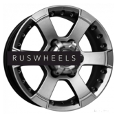 Диски КИК 7x16/6x139,7 ET38 D100,1 M56 (КС593) Дарк платинум