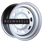 Диски Off-Road Wheels 8x16/5x139,7 ET-19 D110 УАЗ (треуг. мелкий) Серебристый