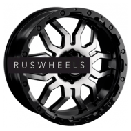 Диски LS 7,5x17/6x139,7 ET30 D106,1 1285 BKF (конус, Колпак+лого)