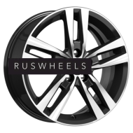 Диски КИК 6,5x16/5x105 ET38 D56,6 Rassvet (КС868) Алмаз черный SK