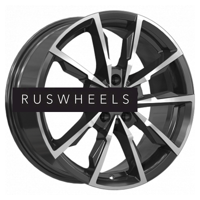 Диски K&K 7,5x17/5x114,3 ET45 D66,1 Меренге-оригинал (КС902) Алмаз черный