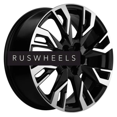 Диски Khomen Wheels 7x18/5x114,3 ET45 D66,1 KHW1809 (Teana/X-trail) Black-FP