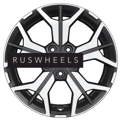 Диски Khomen Wheels 7x17/5x114,3 ET39 D60,1 KHW1715 (RAV4) Black-FP