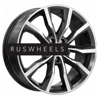 Диски КИК 7,5x18/5x114,3 ET35 D66,1 Портер (КС906) Алмаз черный