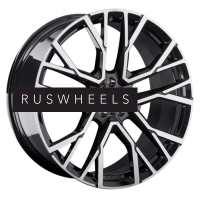 Диски LS Forged 9,5x22/5x112 ET35 D66,6 LS FG07 BKF (конус, C570)