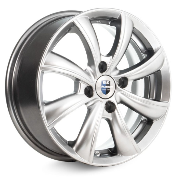 Диски КиК 6,0\R15 4*100 ET50 d60.1 Дарк платинум Диски КиК 6,0\R15 4*100 ET50 d60.1 Дарк платинум