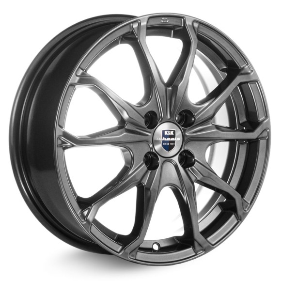 Диски КиК 6,0\R16 4*100 ET52 d54.1 Дарк платинум