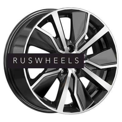 Диски КИК 6,5x16/5x112 ET43 D57,1 Гамбит (КС961) Алмаз черный