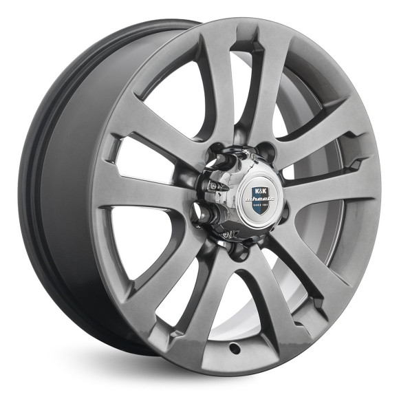 Диски КиК 7,0\R18 5*139.7 ET35 d108.5 Дарк платинум Диски КиК 7,0\R18 5*139.7 ET35 d108.5 Дарк платинум