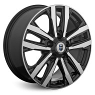 Диски КиК 8,0\R18 5*130 ET43 d84.1 Алмаз черный